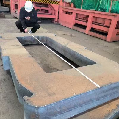 Service de découpe CNC industrielle pour la coupe à la flamme de tôles d'acier épaisses