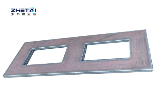 Plaque d'acier au carbone service de découpe CNC à la flamme personnalisé assemblage de pièces de soudage mécanique
